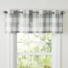 The Lakeside Collection Buffalo Check Curtain Collection - Light Gray Valance -Home Properties GUEST 62a31802 436d 4dac afb1 36ff301e4dd9