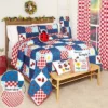The Lakeside Collection Ladybug Polka Dot Quilt Ensemble - Standard Sham 1 Pieces