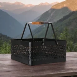 The Lakeside Collection Metal Storage Basket -Home Properties GUEST 737eb76c 7040 49d5 8ece f5f841a6a478