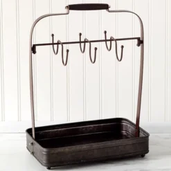 The Lakeside Collection Farmhouse Coffee Mug Rack Tray Kitchen Organizer Decor Black 12 The Lakeside Collection Farmhouse Coffee Mug Rack Tray Kitchen Organizer Decor Black -Home Properties GUEST 75646fd6 3312 45b9 a4f0 db8545c5cee3