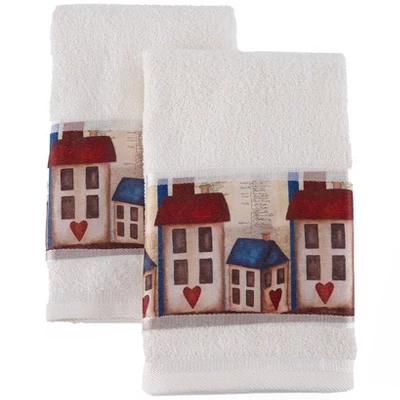 Sweet Home Americana Bathroom Collection - Set Of 2 Hand Towels 3 Sweet Home Americana Bathroom Collection - Set Of 2 Hand Towels