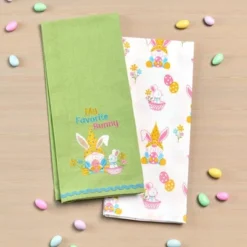 The Lakeside Collection Embroidered Kitchen Towels Gnome & Bunnies Set Of 2 11 The Lakeside Collection Embroidered Kitchen Towels Gnome & Bunnies Set Of 2 -Home Properties GUEST 7c42b314 fe42 4ac8 9486 e96fdb8f936d