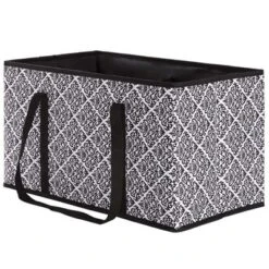 The Lakeside Collection Closet Shoe Storage Organizer Bag In Fashion Prints - Black Damask