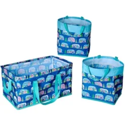 The Lakeside Collection Everyday Storage Bin Set 3 Pc. - Camper -Home Properties GUEST 83a90bec 7699 424a 9516 037bda406b29