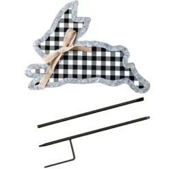 The Lakeside Collection Galvanized Gingham Bunny Stakes 14 The Lakeside Collection Galvanized Gingham Bunny Stakes -Home Properties GUEST 84815ea5 efb5 4613 9b11 f38a6be363b5