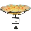 The Lakeside Collection Sunflower Birdbath Or Feeder - Deck Mounted -Home Properties GUEST 84868b6c eb1f 4230 839d f93f92ed70e1