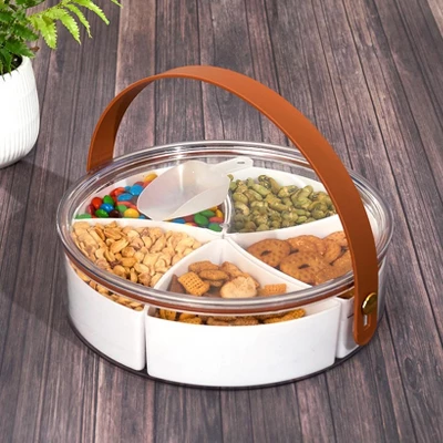 The Lakeside Collection Divided Snack Tray With Lid And Scoop 4 The Lakeside Collection Divided Snack Tray With Lid And Scoop - Image 2