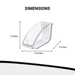 The Lakeside Collection Kitchen Storage Cabinet Pantry Countertop Organizers Clear Plastic - Verticle Plate Holder -Home Properties GUEST 87ac397b 7d0b 4889 b892 d5eab487d826