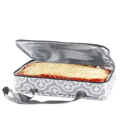 The Lakeside Collection Carrier For Casserole Or Slow Cooker - Gray Damask Slow Cooker -Home Properties GUEST 883c6437 9531 47f3 ab82 49c2f39c5e5e