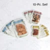 The Lakeside Collection 10-Pc. Resealable Snack Bag -Home Properties GUEST 8a28d391 3711 4164 b278 f5bb2f532654