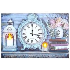 The Lakeside Collection Themed Lighted Wall Clocks - Candle -Home Properties GUEST 94309e0d d698 4785 b487 47efbbc380be