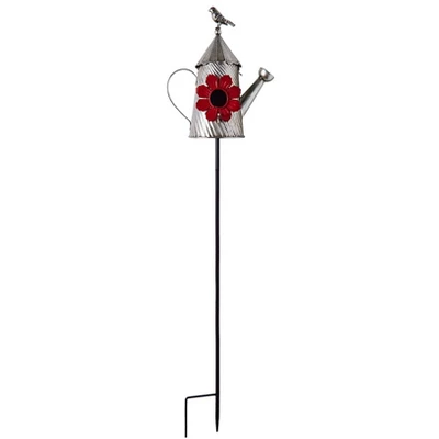 The Lakeside Collection Metal Birdhouse Garden Stakes 9 The Lakeside Collection Metal Birdhouse Garden Stakes - Image 7