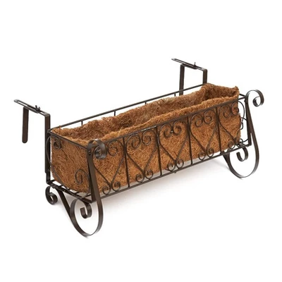 The Lakeside Collection Decorative Rail Or Fence Planters 7 The Lakeside Collection Decorative Rail Or Fence Planters - Image 5