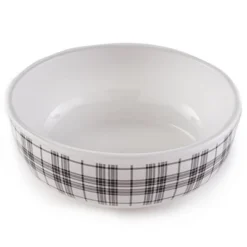 The Lakeside Collection Plaid Entertaining Collection - Serving Bowl -Home Properties GUEST 9b05612e 4ce0 4edb 804a e17f0c21e3fb