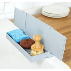 The Lakeside Collection Sink Splash Guard With Organizer -Home Properties GUEST 9be3b78a 150c 4f9a bb4c 538ac55d7c78