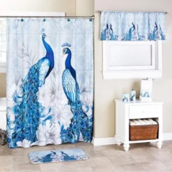 Blue Peacock Memory Foam Bath Rug -Home Properties GUEST 9c148a26 0462 47ca b089 fabe59751de6