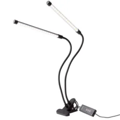 The Lakeside Collection Dual LED Desk Lamp With Clamp -Home Properties GUEST 9eca08e7 9c66 488e 9f7f 397bcad8bc95