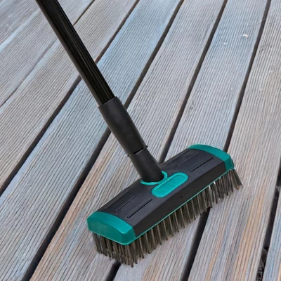 The Lakeside Collection Durable 3-In-1 Patio And Deck Brush With Telescopic Handle And Weed Pick 7 The Lakeside Collection Durable 3-In-1 Patio And Deck Brush With Telescopic Handle And Weed Pick - Image 5