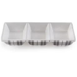 The Lakeside Collection Plaid Entertaining Collection - Condiment Tray 7 The Lakeside Collection Plaid Entertaining Collection - Condiment Tray -Home Properties GUEST a4b2efc8 e893 4165 aef9 f49d40612d90