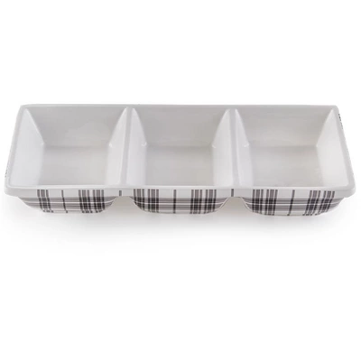 The Lakeside Collection Plaid Entertaining Collection - Condiment Tray 5 The Lakeside Collection Plaid Entertaining Collection - Condiment Tray - Image 3