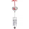 The Lakeside Collection Memorial Cardinal Wind Chime W/Heart Ash Locket