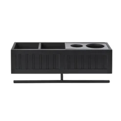 The Lakeside Collection Bathroom Shelf - Wall Shelf With Towel Bar -Home Properties GUEST a7f7239e d00c 4c2a a654 1a9c972ac7bc