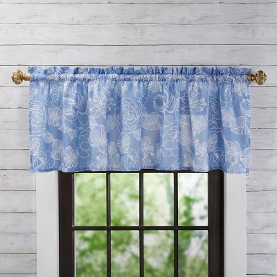 The Lakeside Collection Blue Floral Bath Collection - Valance 6 The Lakeside Collection Blue Floral Bath Collection - Valance - Image 4