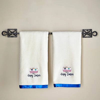 The Lakeside Collection Glamper Bathroom Collection - Set Of 2 Hand Towels 2 Pieces 8 The Lakeside Collection Glamper Bathroom Collection - Set Of 2 Hand Towels 2 Pieces - Image 6