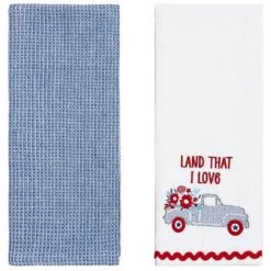 The Lakeside Collection Set Of 2 Embroidered Americana Kitchen Towels 11 The Lakeside Collection Set Of 2 Embroidered Americana Kitchen Towels -Home Properties GUEST ac5eac3c eaa7 4400 81b5 5211e711ae71