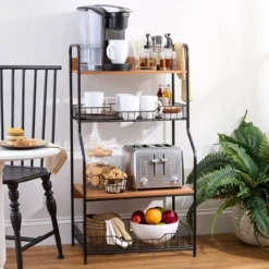 The Lakeside Collection Multi-Functional Kitchen Storage Rack -Home Properties GUEST af2dc15c cfbe 4048 925b 7cc4967784cb