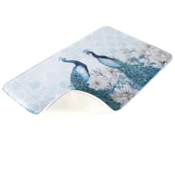 Blue Peacock Memory Foam Bath Rug -Home Properties GUEST afab704b 537c 44da bb71 ffb58cdd3748