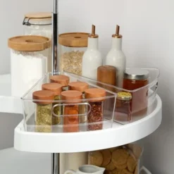 The Lakeside Collection 2-Pk. Lazy Susan Bins -Home Properties GUEST b254aadc e92d 4684 8a3d 650cff0f5f02