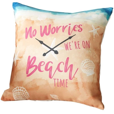 The Lakeside Collection Indoor/Outdoor Summer Fun Pillow - On Beach Time 5 The Lakeside Collection Indoor/Outdoor Summer Fun Pillow - On Beach Time - Image 3