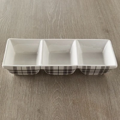 The Lakeside Collection Plaid Entertaining Collection - Condiment Tray 3 The Lakeside Collection Plaid Entertaining Collection - Condiment Tray