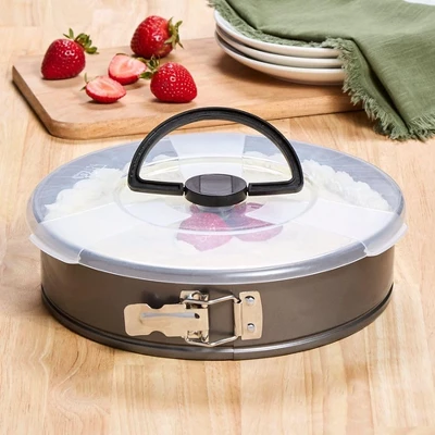 The Lakeside Collection Nonstick Round Spring Form Baking Pan With Storage Lid And Handle 8 The Lakeside Collection Nonstick Round Spring Form Baking Pan With Storage Lid And Handle - Image 6