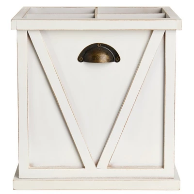 The Lakeside Collection Flatware And Napkin Holders - White 3 The Lakeside Collection Flatware And Napkin Holders - White