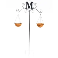 The Lakeside Collection Monogram Double Planter Stakes -Home Properties GUEST bba02441 258d 44db b7ae ce351734852b
