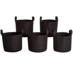 The Lakeside Collection 7 Gallon Grow Bags Set Of 5 With Built In Handles -Home Properties GUEST bbaded4f bd82 4119 aeac 37d228dd8316