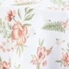 The Lakeside Collection Zippered Outdoor Umbrella Hole Tablecloths - Terracotta Floral 60" X 84"