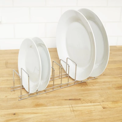 The Lakeside Collection Metal Plate Rack - Drying Dish Rack For Counter - Cabinet Eatery Organization 3 The Lakeside Collection Metal Plate Rack - Drying Dish Rack For Counter - Cabinet Eatery Organization