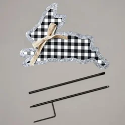The Lakeside Collection Galvanized Gingham Bunny Stakes 18 The Lakeside Collection Galvanized Gingham Bunny Stakes -Home Properties GUEST c0fbac6b 6dc1 4a93 a0ab 9abf99cc94ab