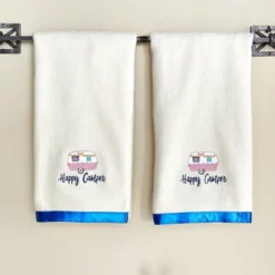The Lakeside Collection Glamper Bathroom Collection - Set Of 2 Hand Towels 2 Pieces 11 The Lakeside Collection Glamper Bathroom Collection - Set Of 2 Hand Towels 2 Pieces -Home Properties GUEST c2328144 5dcc 41be 8a18 8f936d000bef
