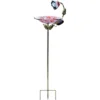 The Lakeside Collection Glass Birdbath With Metal Stake -Home Properties GUEST c2a9b0fd 60bc 45e7 880f fa1f2f120902