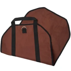 The Lakeside Collection Firewood Carrier And Storage Bag With Carry Straps -Home Properties GUEST c4805480 abc8 4ea5 9cf8 a476a681699c
