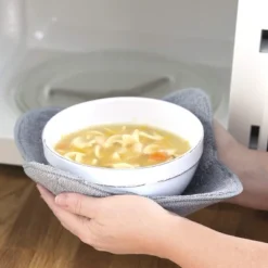 The Lakeside Collection Microwave Bowl Or Plate Huggers - Gray Set Of 4 Bowl Huggers -Home Properties GUEST c645f000 66b1 4795 a374 27a53c2ac185