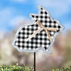 The Lakeside Collection Galvanized Gingham Bunny Stakes 21 The Lakeside Collection Galvanized Gingham Bunny Stakes -Home Properties GUEST c8fd5377 2bfa 4fe6 9379 abcfa8d44909