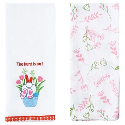 The Lakeside Collection Embroidered Kitchen Towels Bunny Peeps Set Of 2 7 The Lakeside Collection Embroidered Kitchen Towels Bunny Peeps Set Of 2 - Image 5