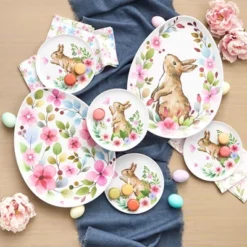 The Lakeside Collection Floral Easter Bunny Tabletop Serving For Entertaining Home Decor - Set Of 2 16'' Serving Platters 7 The Lakeside Collection Floral Easter Bunny Tabletop Serving For Entertaining Home Decor - Set Of 2 16'' Serving Platters -Home Properties GUEST d3b6ae23 6f7d 43a0 809a 0eed87b37409
