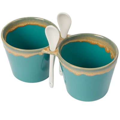 The Lakeside Collection Double Dip Bowls With Spoons 3 The Lakeside Collection Double Dip Bowls With Spoons