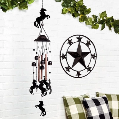 The Lakeside Collection Outdoor Metal Rustic Star Wall Art 4 The Lakeside Collection Outdoor Metal Rustic Star Wall Art - Image 2